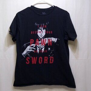 Black Butler "I Can Become Your Pawn Or Your Sword" Anime Graphic Large T-Shirt